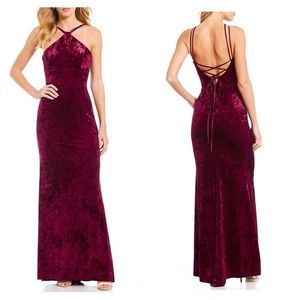 Xscape Crushed Velvet Gown